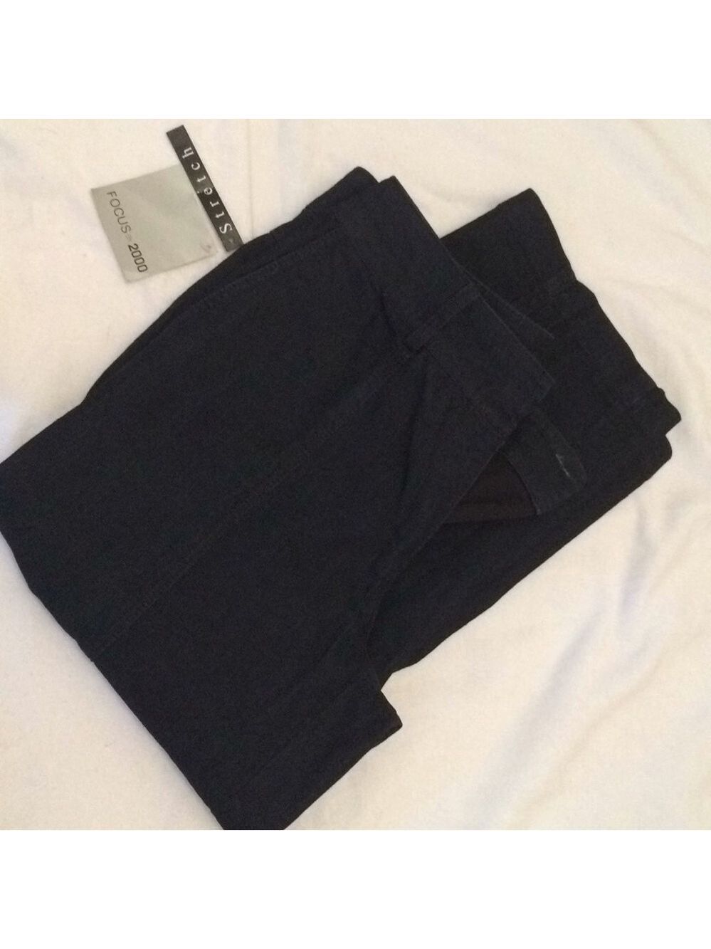 Stretch Cropped Denim Dark Navy